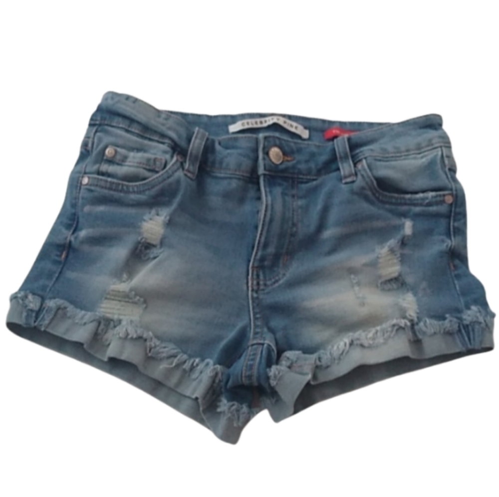 Celebrity Pink "The Honey" Stretch Denim Jean Shorts, Size 3/26